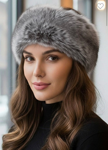 Elegant Faux Fur Winter Headband Earmuff