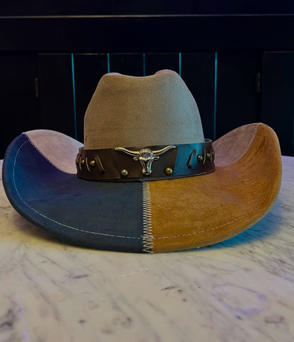 Hat Accessory with Longhorn emblem fits all hat sizes