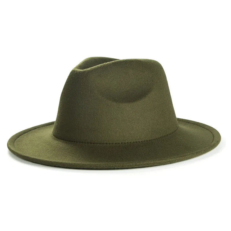 Trendy Solid Fedoras: Modern Colors, Classic Style Unisex