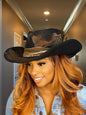 Vintage Versatile BLACK Shapeable Cowgirl & Fedora Hat