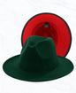 Red Bottom Fedora Collection Standard Brim Unisex for Women Men 58cm