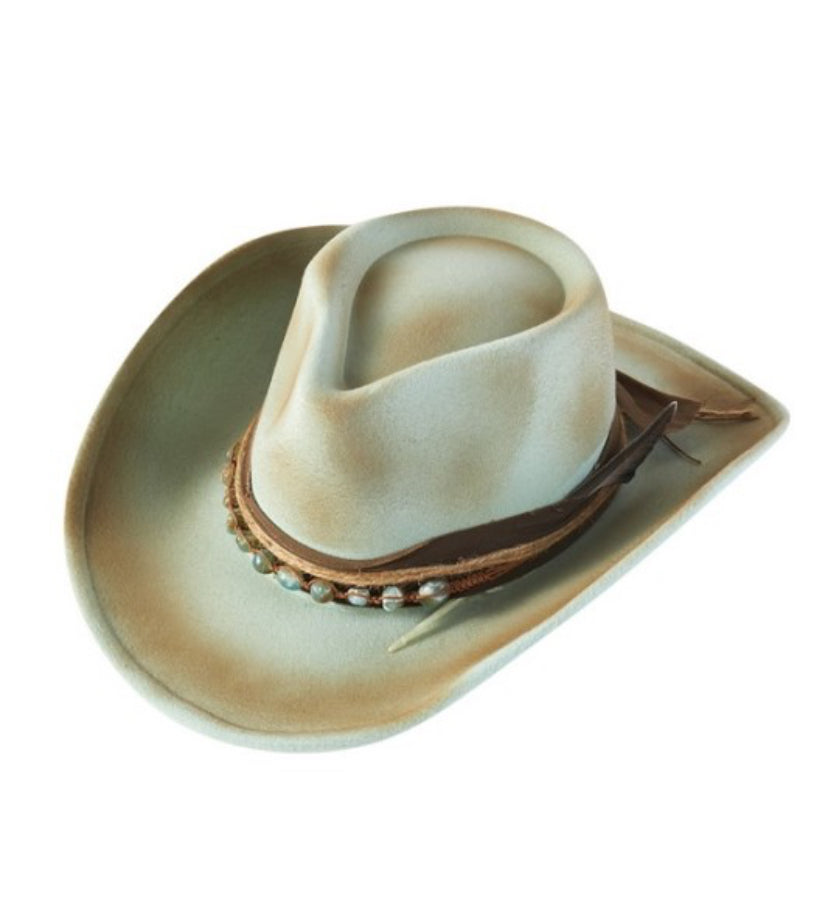 Mint Vintage Versatile Shapeable Cowgirl & Fedora Hat