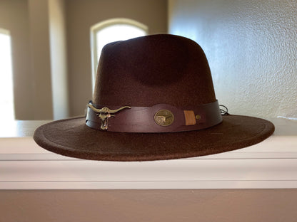 Ranch Luxe Unisex fedora Hat Collection (Includes Hat Accessory) | 58cm M/L
