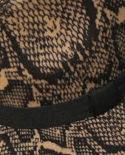 Snakeskin pattern Hat Design unisex with hat band  Size 58cm SNAKE PRINT HAT DOES NOT COME WITH ADJUSTABLE DRAW STRING