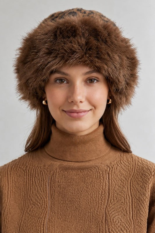 Plush Faux Fur Cossack Winter Hat