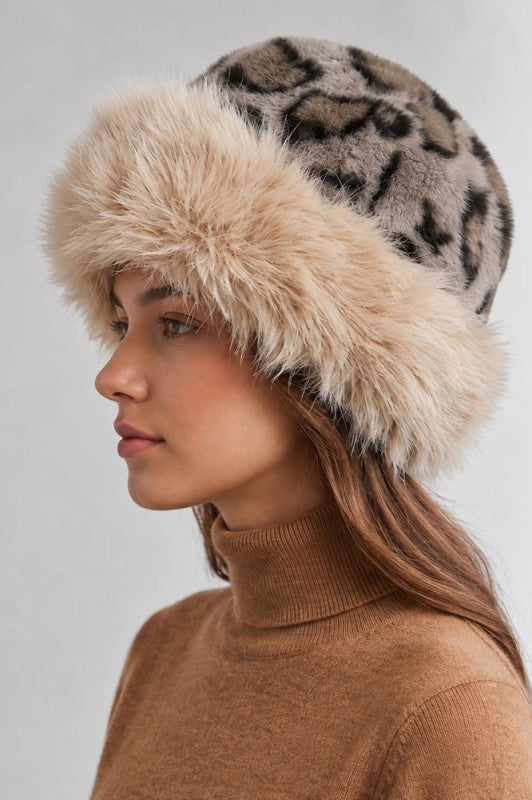 Plush Faux Fur Cossack Winter Hat