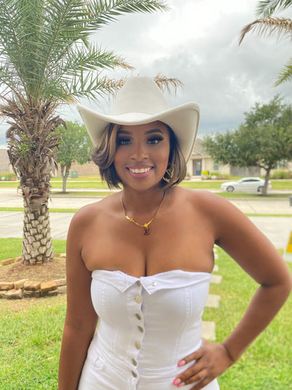 Bold Brim Size 60cm XL Cowboy Hat – Black or White