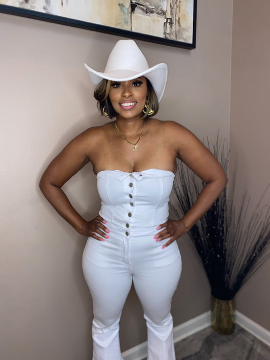 Bold Brim Size 60cm XL Cowboy Hat – Black or White