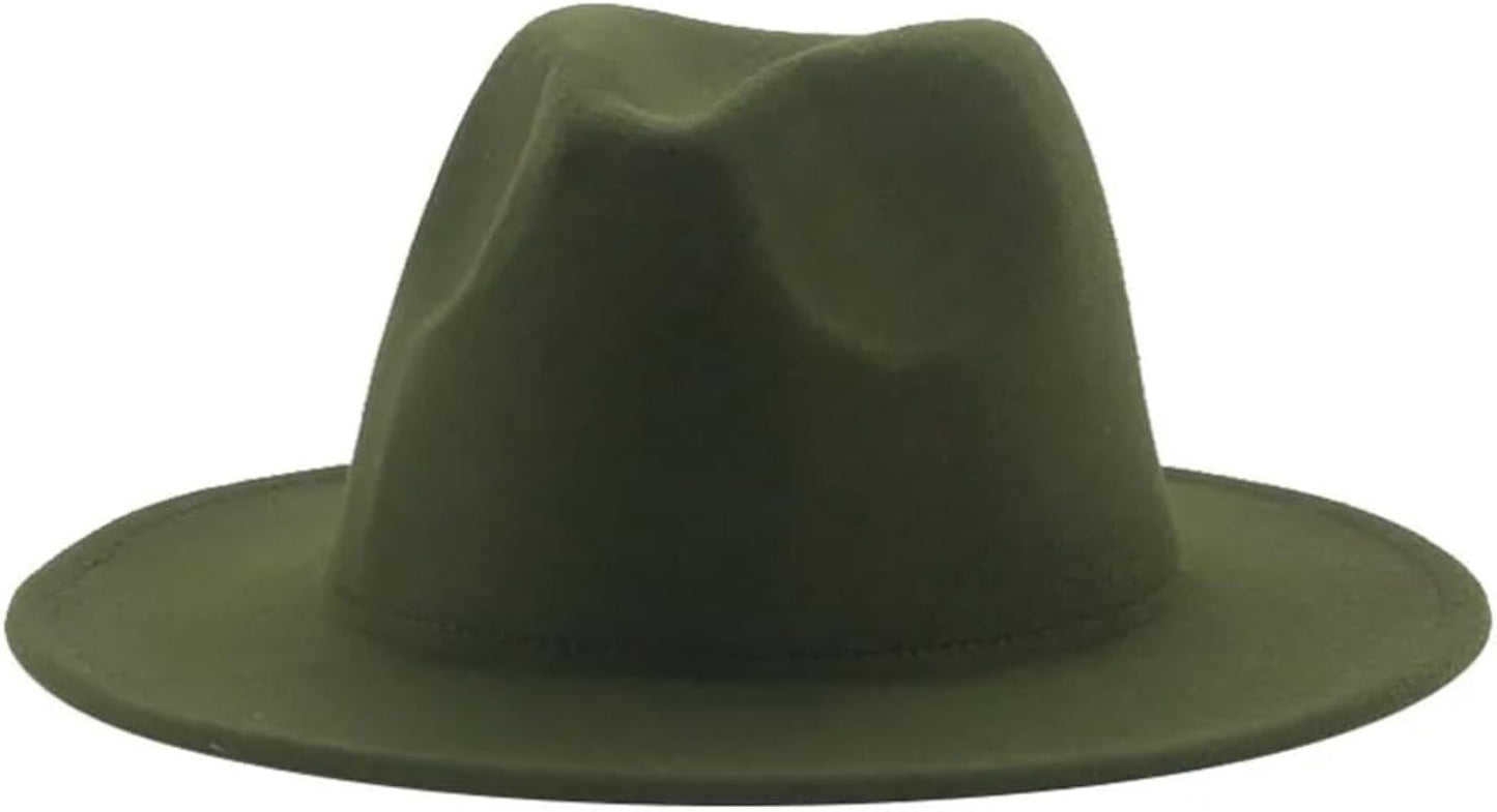 Olive camel bottom 58cm fedora