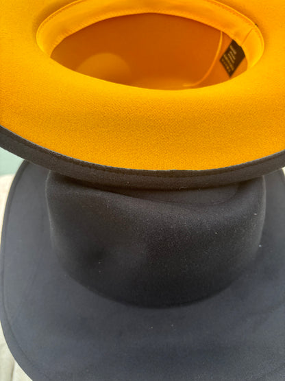 Black Mustard bottom cowboy hat 58cm & 60cm