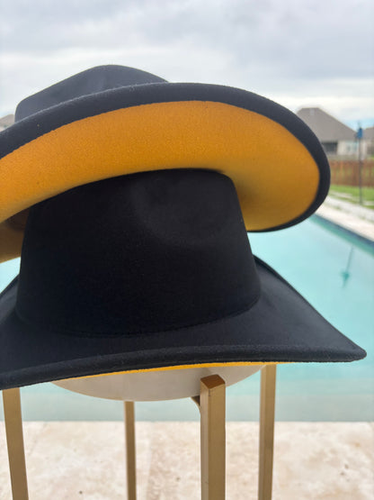 Black Mustard bottom cowboy hat 58cm & 60cm