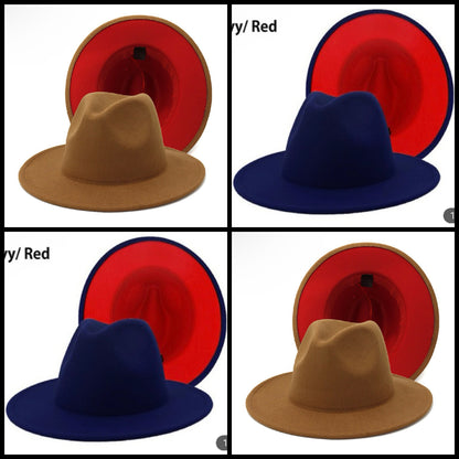 58cm red bottom fedora set