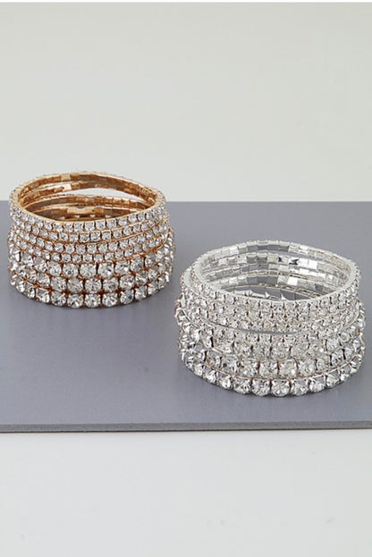 Bejeweled Cuff Bracelet Set