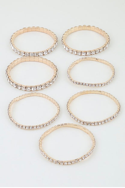 Bejeweled Cuff Bracelet Set