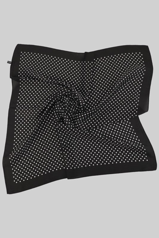 SILKY SOFT POLKA DOT PATTERN SQUARE
SCARF