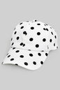 POLKA DOT PRINT ADJUSTABLE STRAP CAP