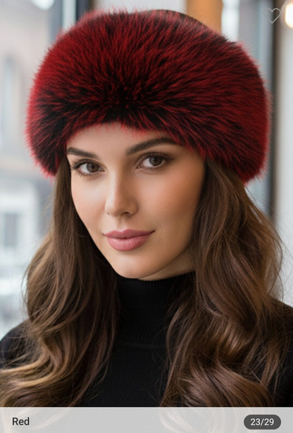 Elegant Faux Fur Winter Headband Earmuff