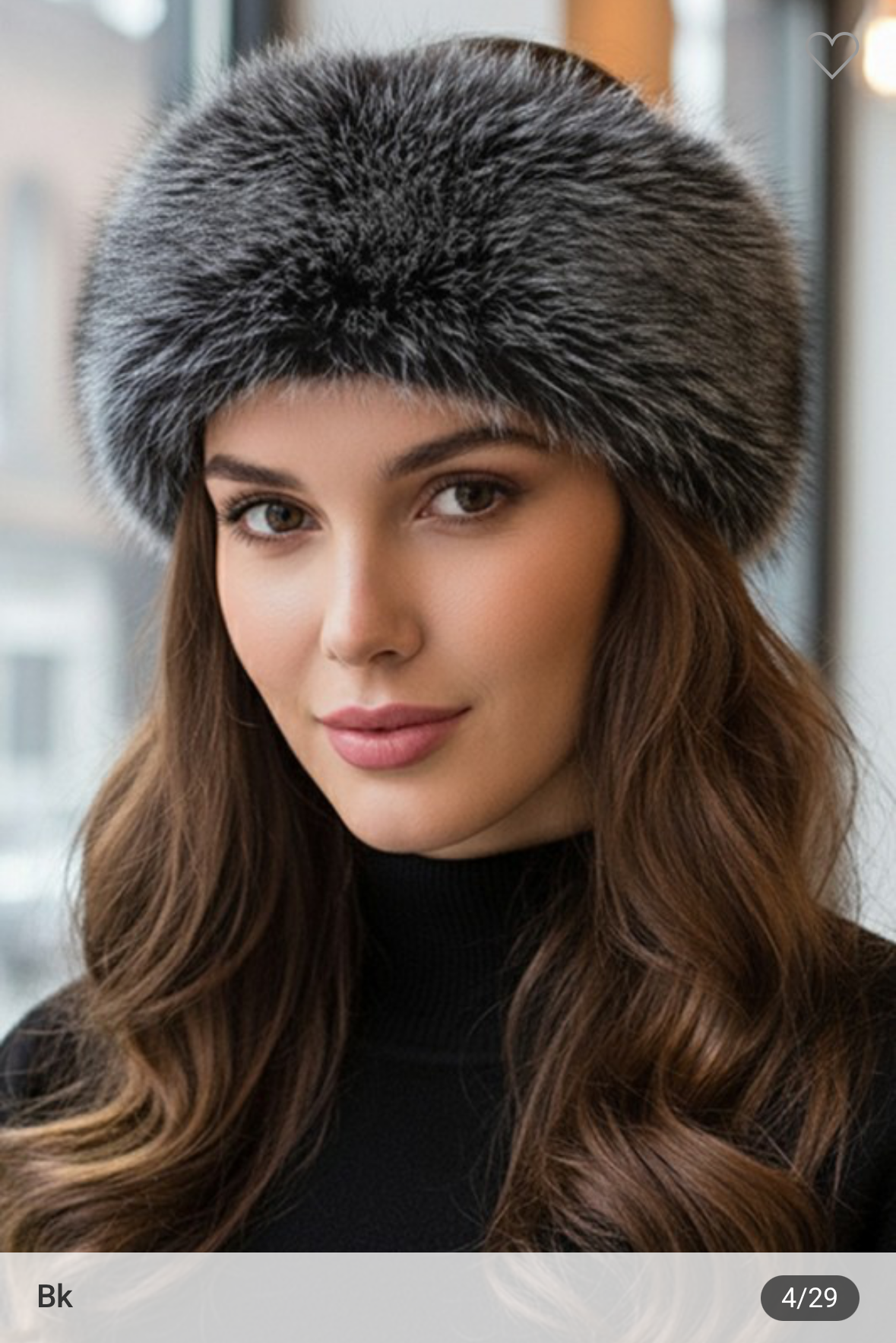 Elegant Faux Fur Winter Headband Earmuff