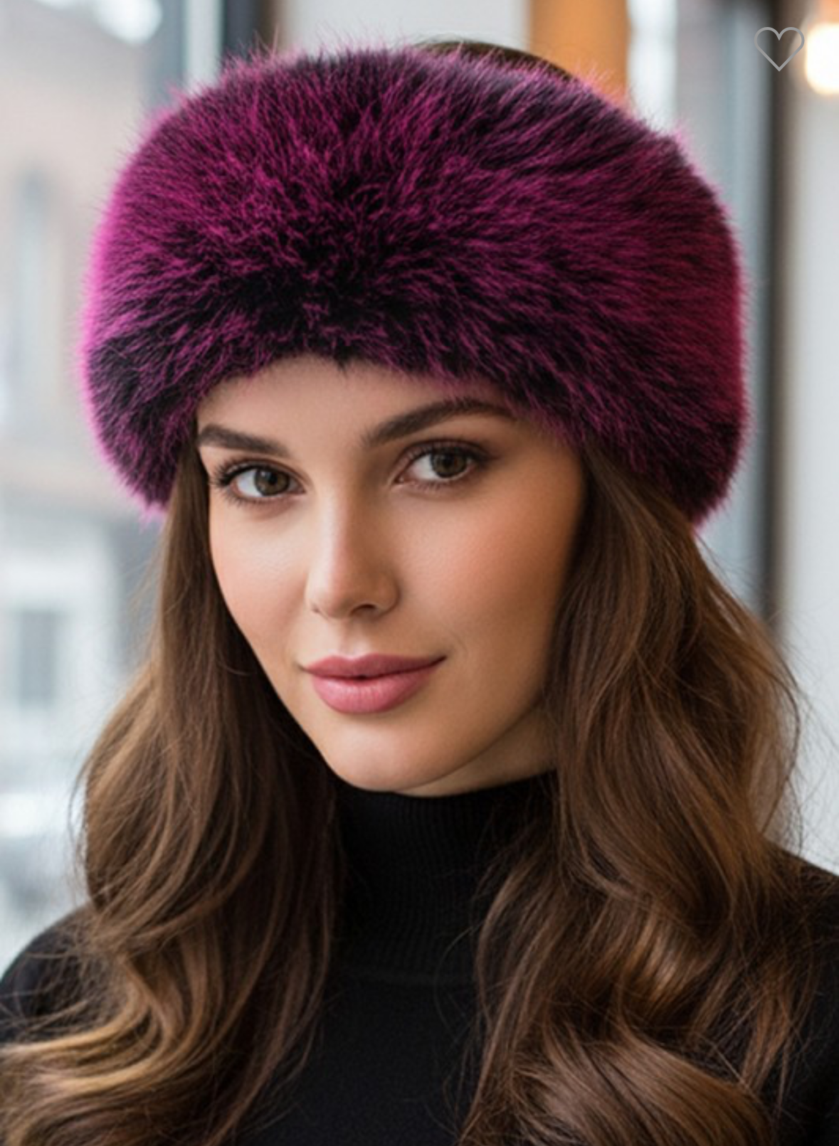 Elegant Faux Fur Winter Headband Earmuff