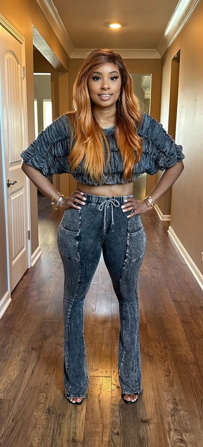 Acid Wash 2 Piece Set