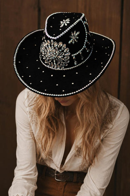 Bold RHINESTONE WESTERN COWBOY HAT