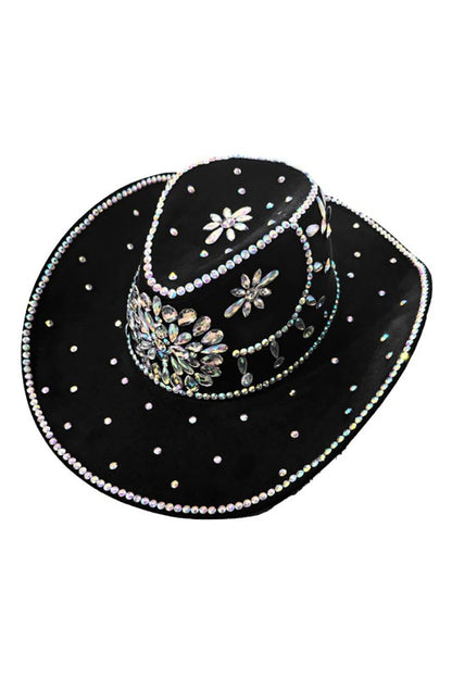 Bold RHINESTONE WESTERN COWBOY HAT