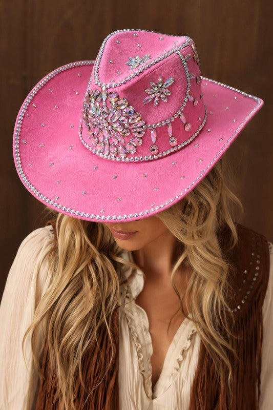 Bold RHINESTONE WESTERN COWBOY HAT