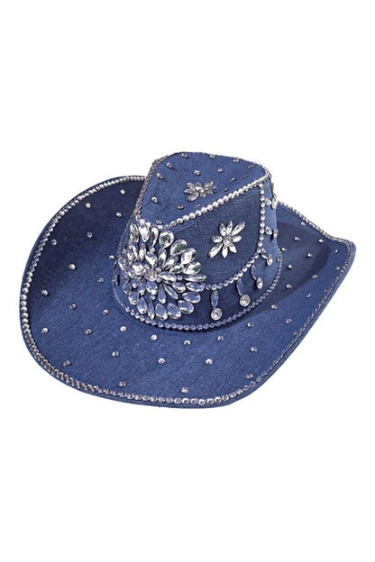 Bold RHINESTONE WESTERN COWBOY HAT